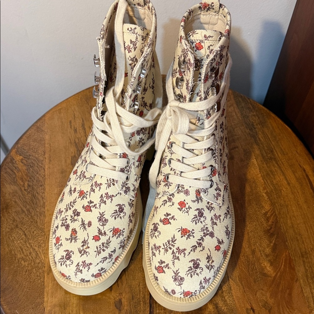 Aerosoles x Laura Ashley Steph Floral Combat Boots - Picture 3 of 6